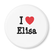 I love Elisa heart T-Shirt magnets