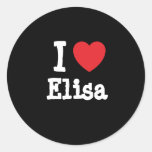 I love Elisa heart T-Shirt Sticker