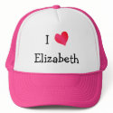 I Love Elizabeth hats by definingyou I Love Elizabeth hats
