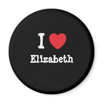 I love Elizabeth heart T-Shirt magnets by funnycustomtshirts I love Elizabeth heart T-Shirt magnets