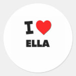I Love Ella Stickers