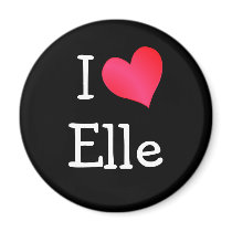 I Love Elle magnets