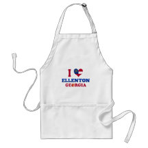 I Love Ellenton, Georgia Aprons