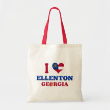 I Love Ellenton, Georgia Canvas Bag