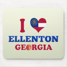 I Love Ellenton, Georgia Mousepads