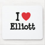 I love Elliott heart custom personalized Mouse Pad