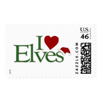 I Love Elves Stamp