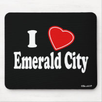 I Love Emerald City mousepads