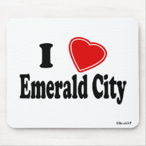 I Love Emerald City mousepads