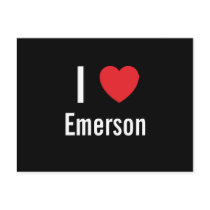 I love Emerson postcards