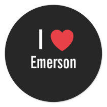 I love Emerson stickers by funnycustomtshirts I love Emerson stickers