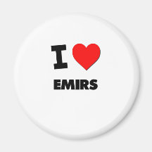 I love Emirs Refrigerator Magnet