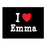 I love Emma heart T-Shirt Postcard