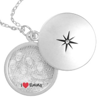 I Love Emma Photo Necklace