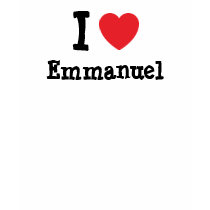 I love Emmanuel heart custom personalized t-shirts by funnycustomtshirts I love Emmanuel heart custom personalized t-shirts