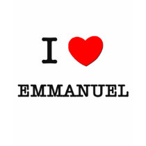 I Love Emmanuel t-shirts by ilovemyshirt I Love Emmanuel t-shirts