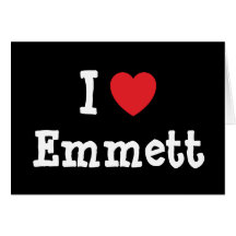 I love Emmett heart custom personalized Greeting Card
