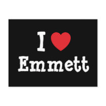 I love Emmett heart custom personalized Postcard