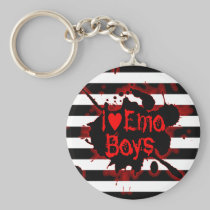 I Love Emo Boys keychains