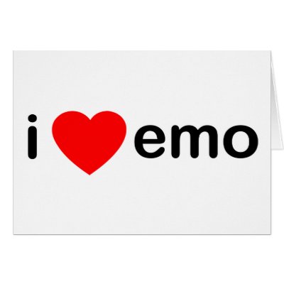 I Love Emo Card by HOTDJGEAR