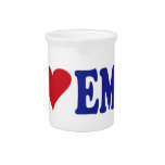 I Love Emo Drink Pitcher