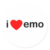 I Love Emo stickers