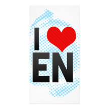 I Love EN Photo Card Template