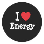 I love Energy heart custom personalized Sticker