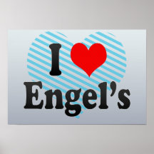I Love Engel's, Russia Print