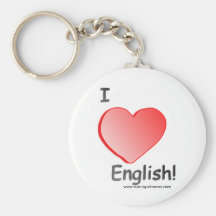 I love English 2.25" Key Chain