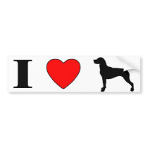 I Love English Foxhounds bumper stickers