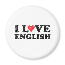 I Love English magnets