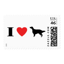 I Love English Setters Postage Stamps
