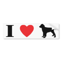 I Love English Springer Spaniels Bumper Sticker bumper stickers by MenagerieMayhem I Love English Springer Spaniels Bumper Sticker bumper stickers