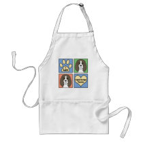 I Love English Springers aprons by dogcartoons I Love English Springers aprons