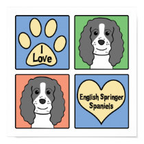 I Love English Springers posters