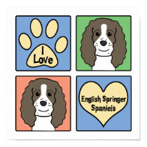 I Love English Springers posters
