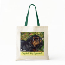 I Love English Toy Spaniels bags