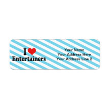 I Love Entertainers Return Address Labels