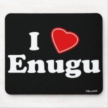 I Love Enugu Mouse Pads