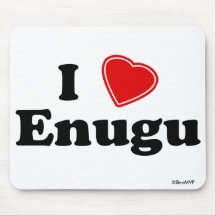 I Love Enugu Mouse Pads