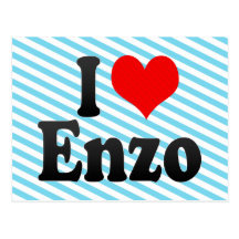 I love Enzo Post Cards