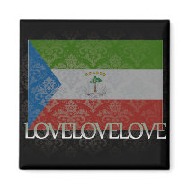 I love Equatorial Guinea Cool Refrigerator Magnets