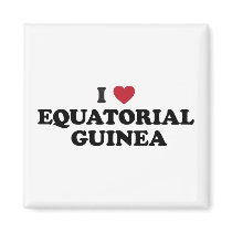 I Love Equatorial Guinea Fridge Magnet