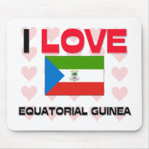 I Love Equatorial Guinea mousepads by tshirtshirts I Love Equatorial Guinea mousepads