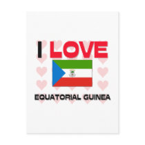 I Love Equatorial Guinea postcards by tshirtshirts I Love Equatorial Guinea postcards
