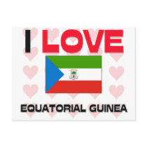 I Love Equatorial Guinea postcards by tshirtshirts I Love Equatorial Guinea postcards
