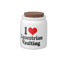 I love Equestrian Vaulting Candy Jars