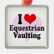 I love Equestrian Vaulting Christmas Tree Ornament