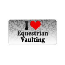 I love Equestrian Vaulting Custom Address Labels
